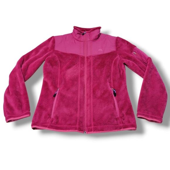Nike Jacket Size Medium M Women's Nike ACG Jacket Fleece Full Zip Up Jacket Pink - Picture 1 of 8